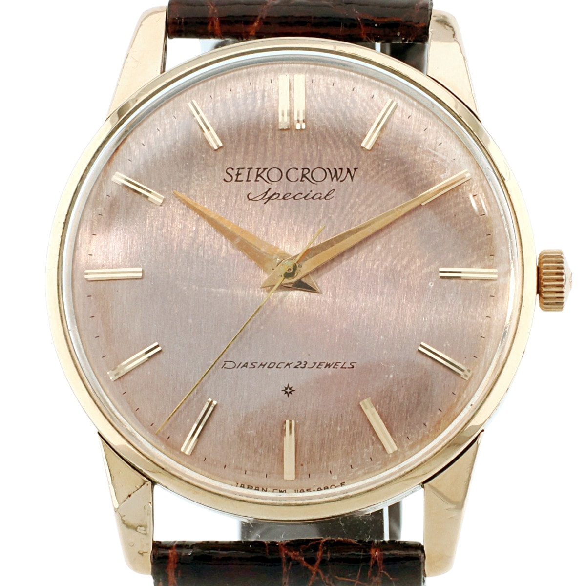 セイコー クラウンスペシャル 14K金張り J14100E SD文字盤 Cal.341 手