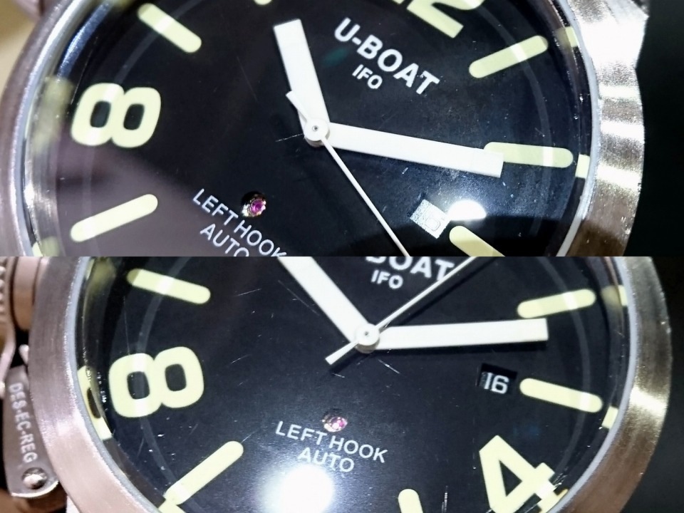 Uボート クラシコ 45AB4 100M 25石 自動巻 OH済 USED