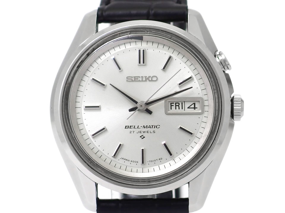 セイコー ベルマチック デイデイト 4006-7010 シルバー文字盤 自動巻 OH済 昭和42年/1967年製 Seiko