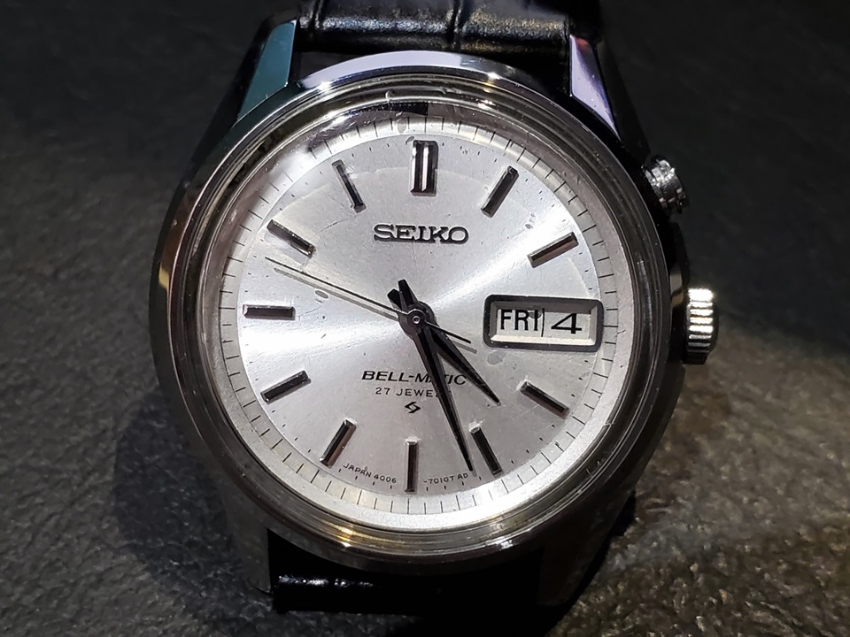 セイコー ベルマチック デイデイト 4006-7010 シルバー文字盤 自動巻 OH済 昭和42年/1967年製 Seiko