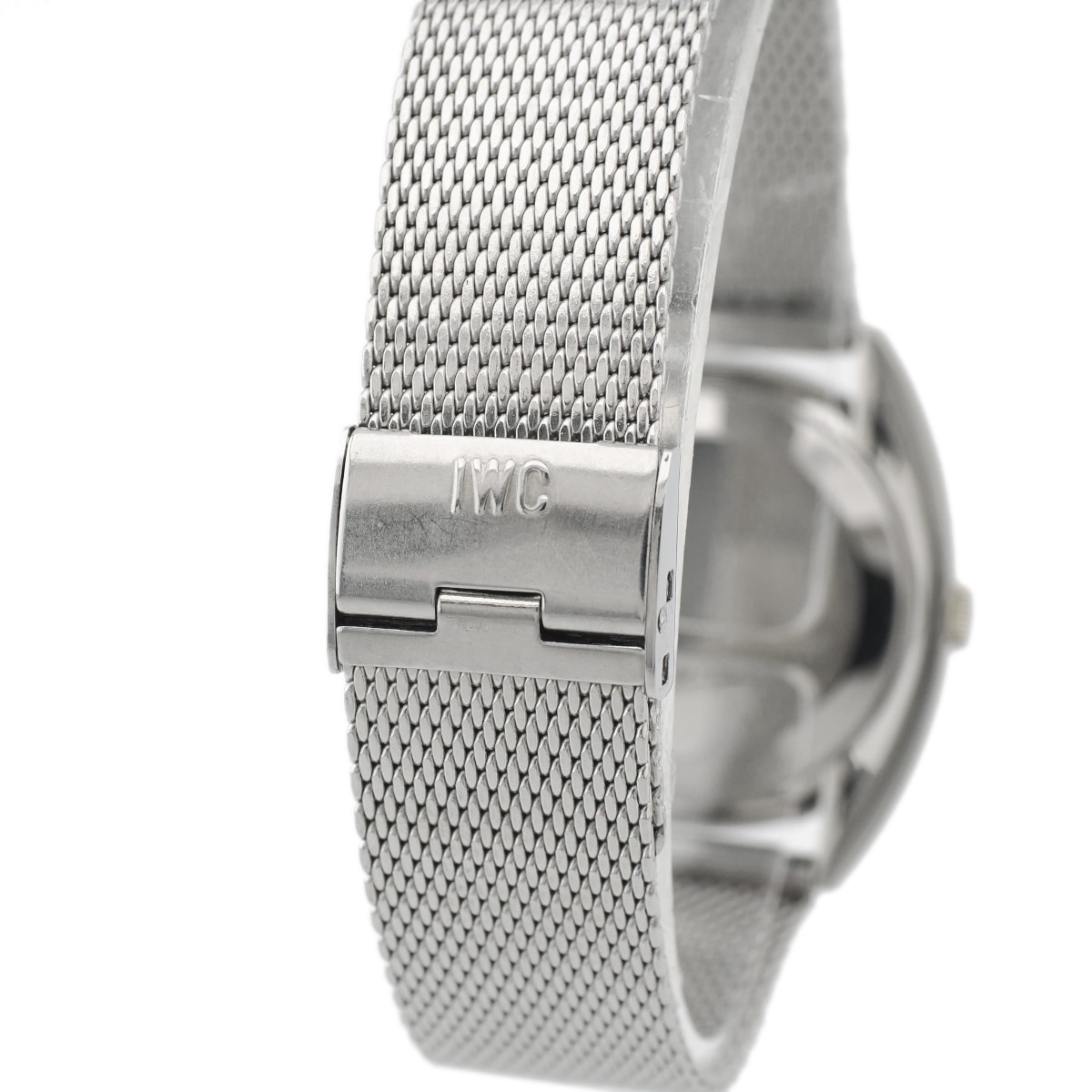 IWC トノー型ケース ローマインデックス文字盤 純正メッシュブレスレット Cal.403 手巻き OH済 1976年製