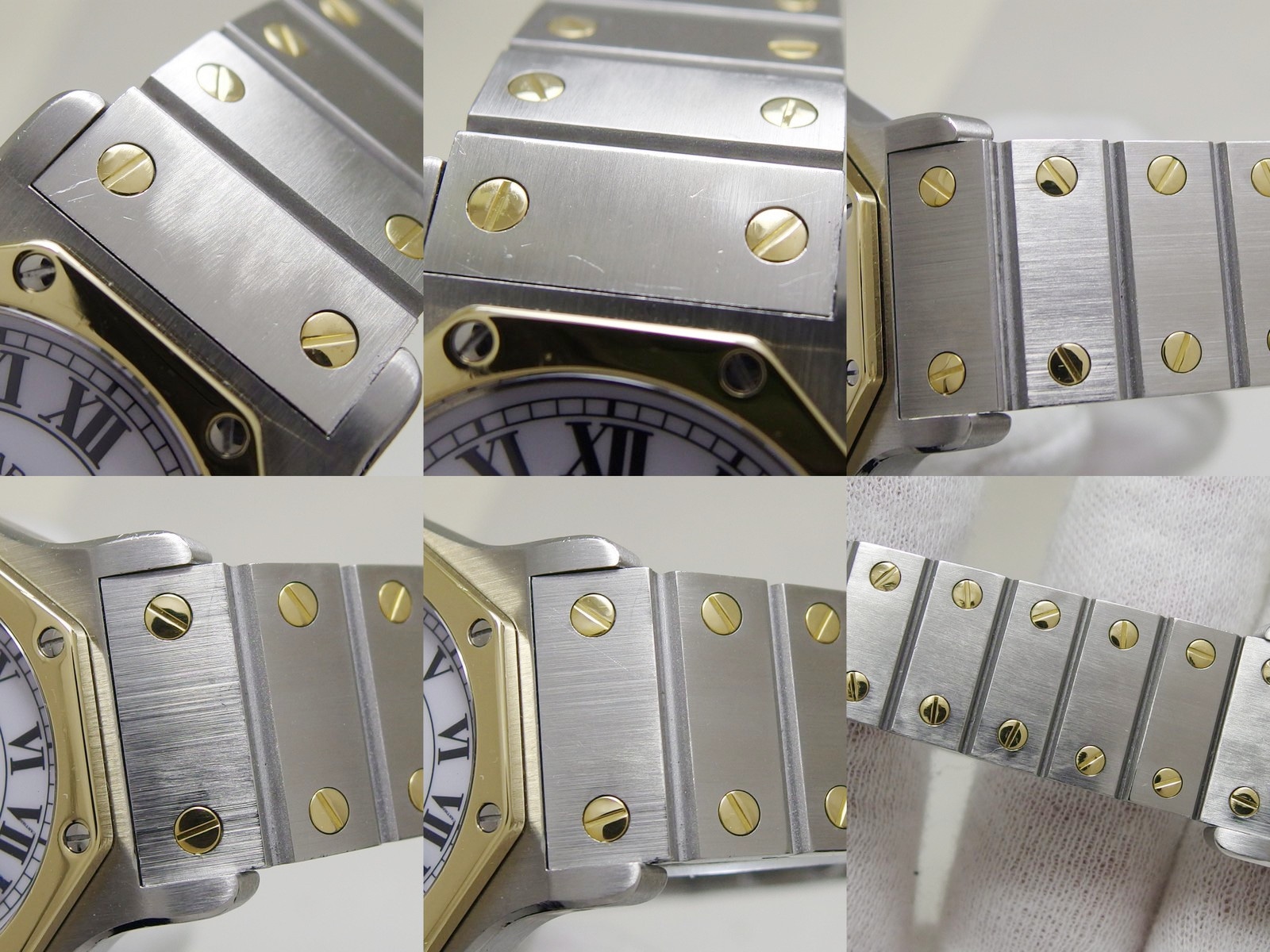 カルティエ サントス オクタゴン LM 30mm Ref.2966 コンビ 自動