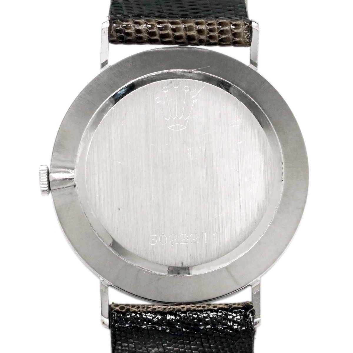 ロレックス チェリーニ メンズ Ref.3833 18金ホワイトゴールド 純正リューズ Cal.1600 手巻 OH済 1970年製 Rolex