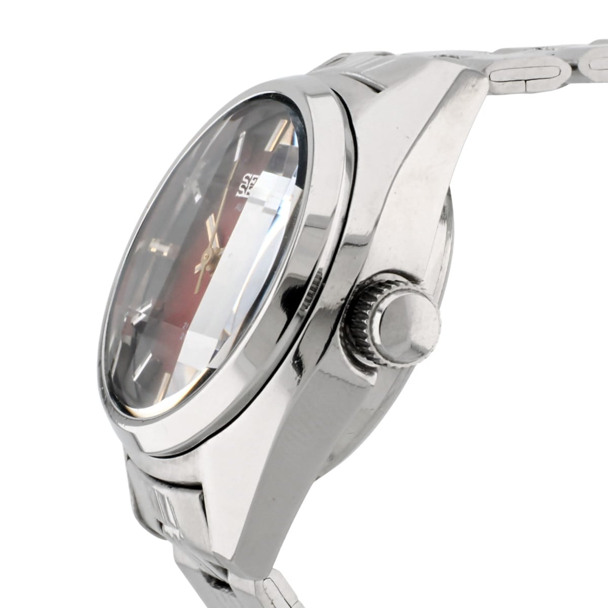 セイコー レディース 2706-0320 9面カットガラス ボルドー文字盤 自動巻 OH済 昭和49年/1974年製