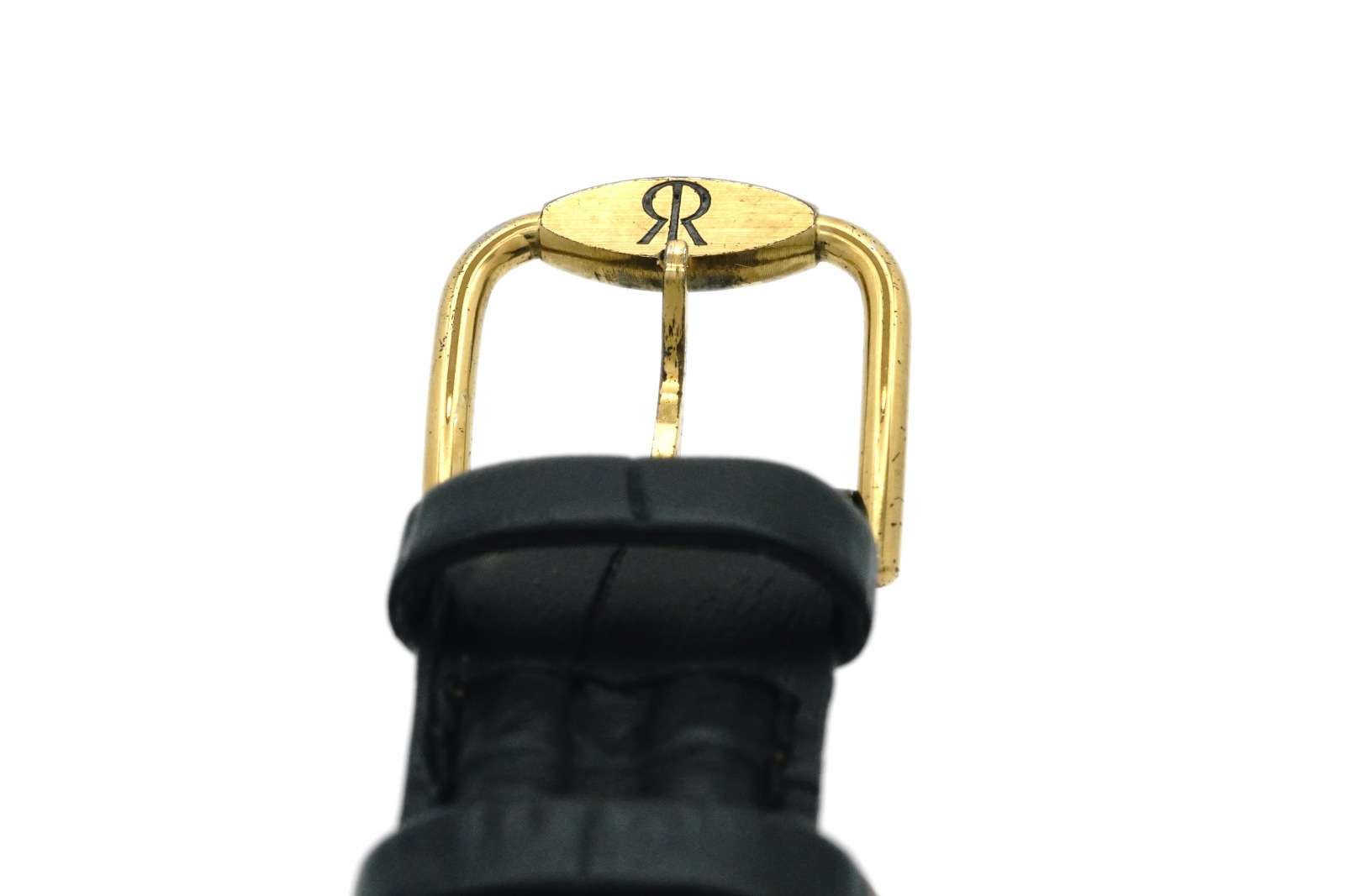 レビュートーメン クリケット 7922001 金メッキ アラーム機能付き Cal.AS1930 17石 手巻 OH済 USED