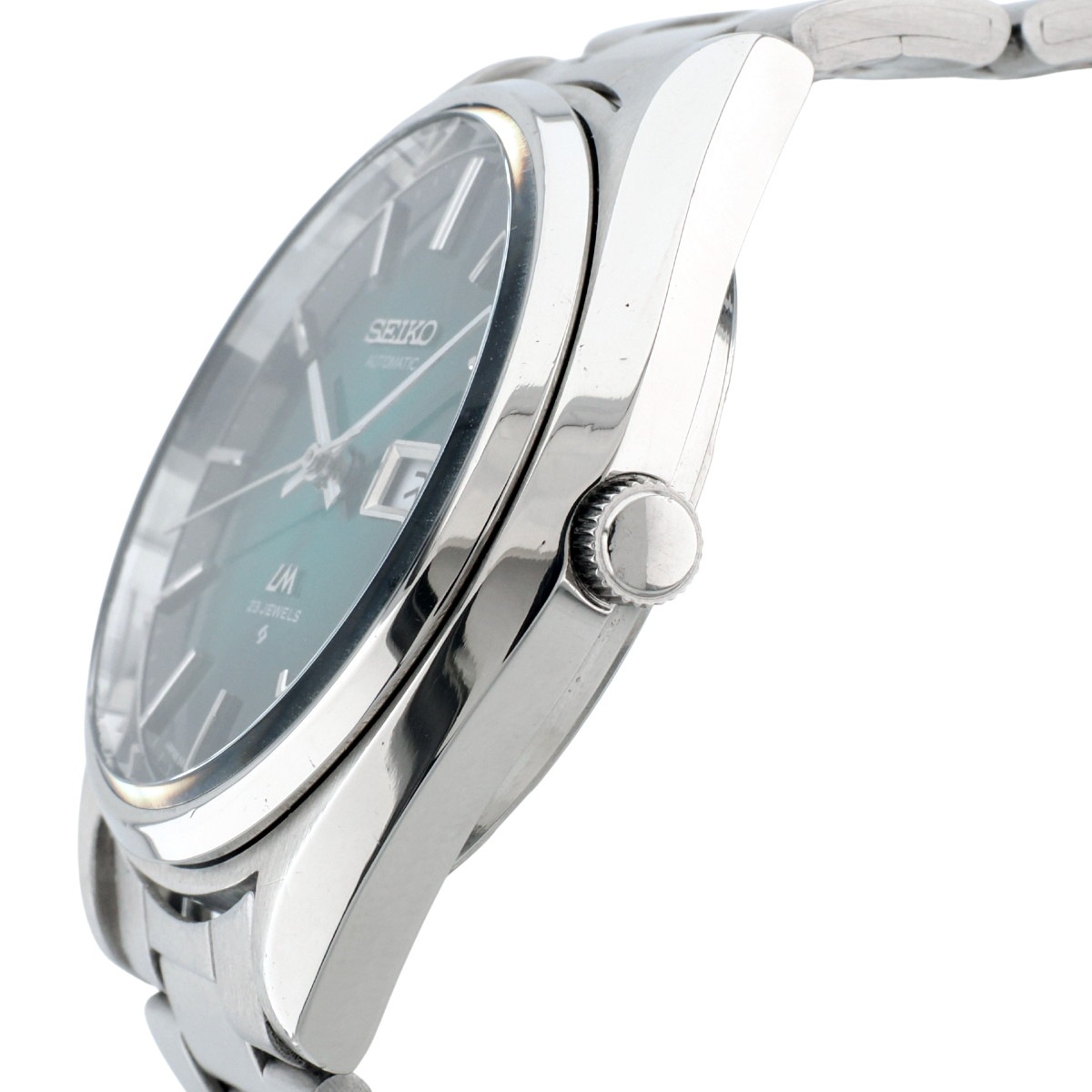 セイコー ロードマチック 5606-8051 グリーン文字盤 スクリューバック 自動巻 OH済 昭和50年/1975年製