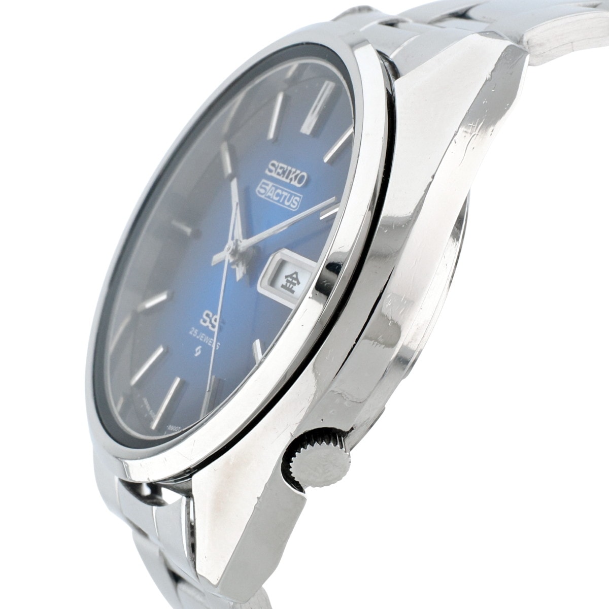 セイコー 5アクタス 6106-8660 ブルー字盤 自動巻 OH済 1974年製（昭和49年）