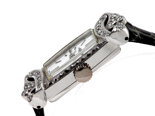 H&CO.プラチナコレクション ダイヤモンド 手巻 婦人用 USED