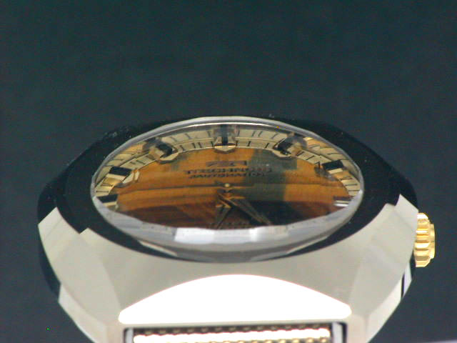 テクノス ボラゾン タイガーズアイ 自動巻 OH済 1970年代 Technos