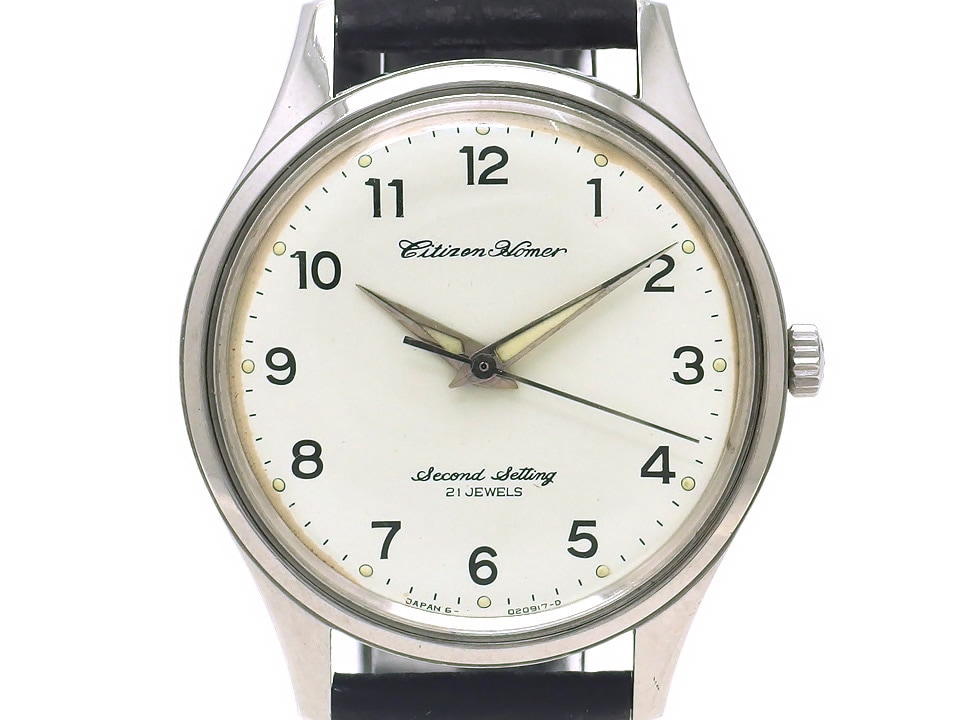 シチズン ホーマー 国鉄時計 21石 手巻 OH済 昭和47年製 Citizen