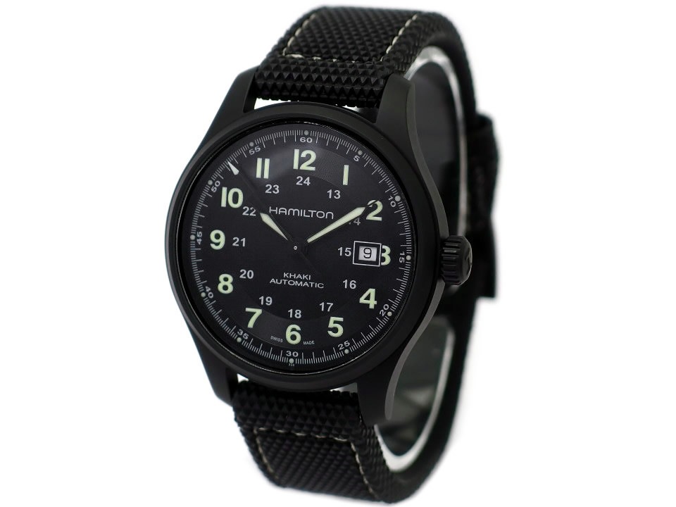 Hamilton 自動巻き時計 Ref.No：H705750 チタニウム HAMILTON/ハミルトン】 H705750 カーキ 裏スケ 腕時計 チタン
