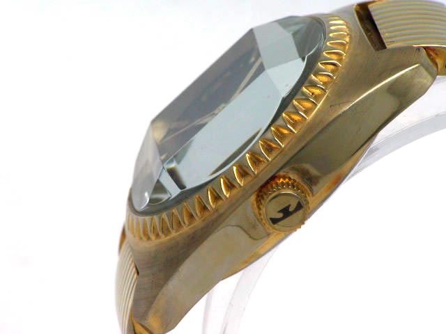 テクノス 9面カットガラス GP 自動巻 OH済 1970年代 Technos