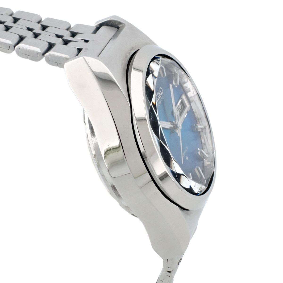 セイコー ハイビート スクエア カットガラス 青文字盤 レディース 稼働品 セイコー ハイビート スクエア カットガラス 青文字盤 レディース 稼働品