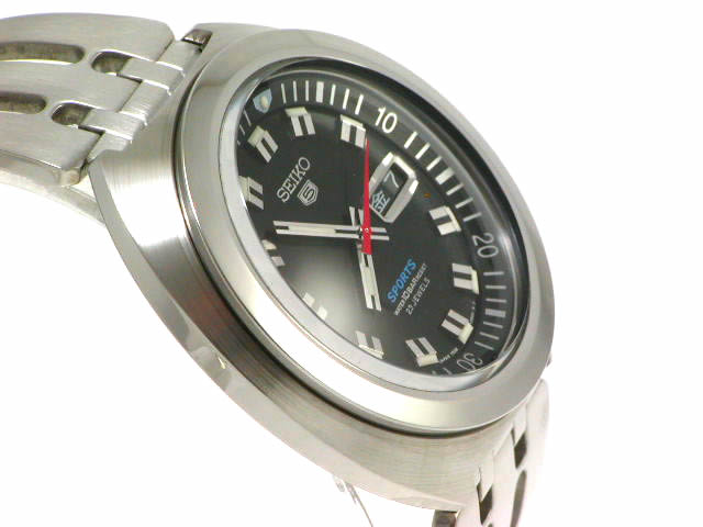 復刻版 セイコー 5スポーツ 7S36-0060 黒文字盤 自動巻 USED