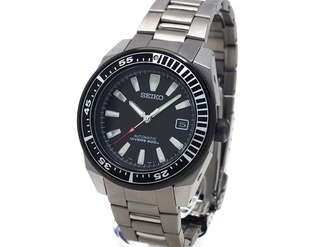 セイコー ブラックサムライ ダイバー200M SNM011K1 7S35-0080 自動巻 USED
