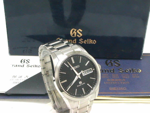 グランドセイコー SBGT031 クオーツ USED 黒文字盤 美品　