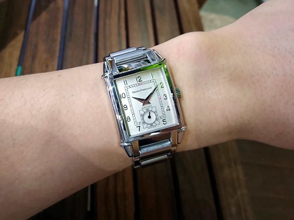 【美品】ジラールペルゴ ヴィンテージ1945 Ref.2593 アイボリー文字盤 自動巻 OH済 USED Girard Perregaux｜ウォッチコレ