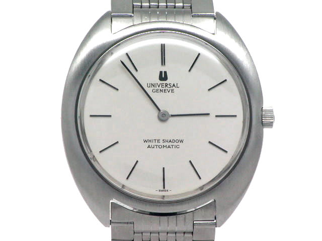 ユニバーサル ホワイトシャドー 自動巻 OH済 美品 1970年代
