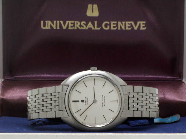 ユニバーサル ホワイトシャドー 自動巻 OH済 美品 1970年代