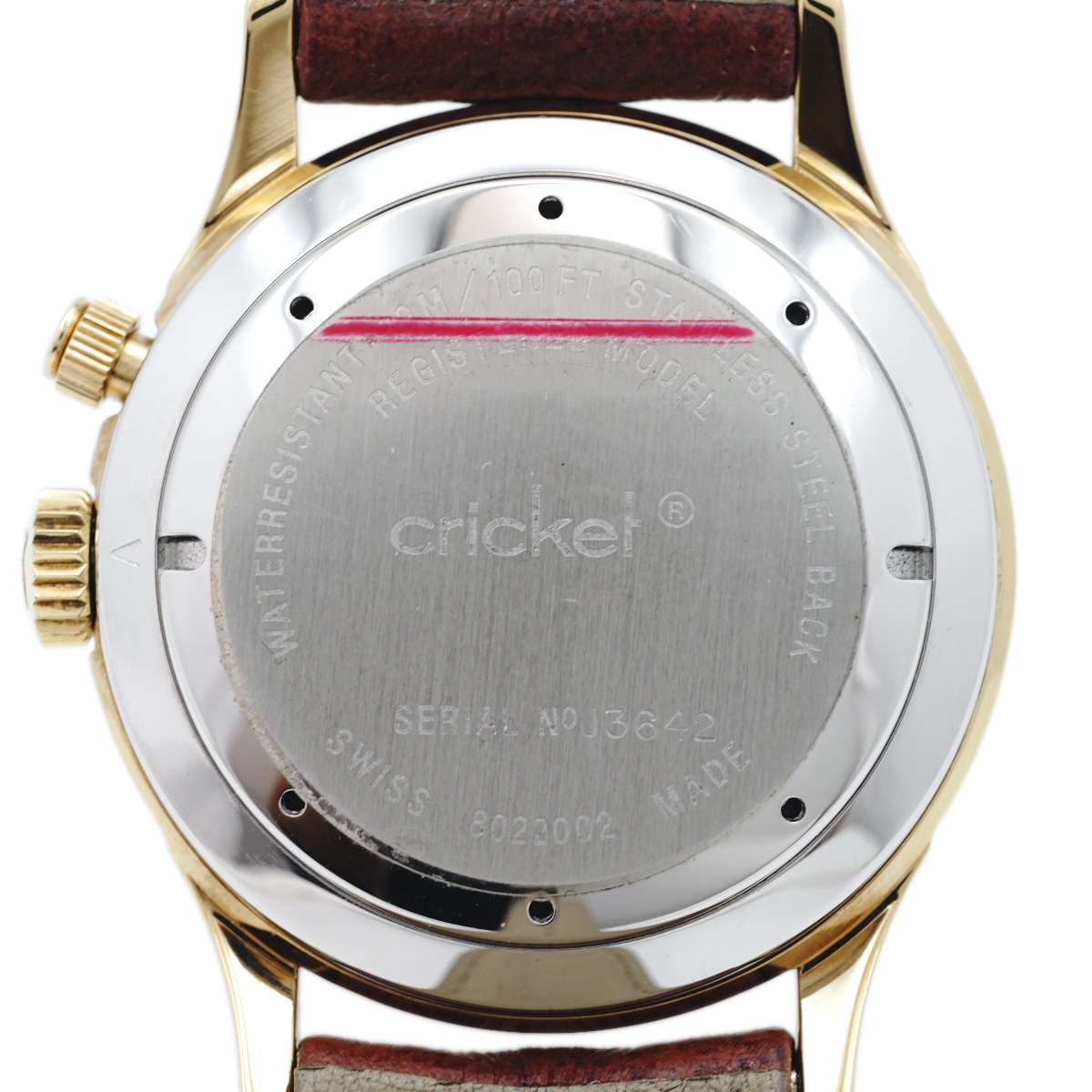 レビュートーメン クリケット 8022002 金メッキ アラーム 手巻 OH済 1995年頃 USED