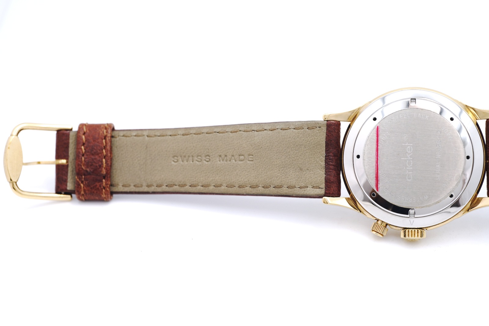 レビュートーメン クリケット 8022002 金メッキ アラーム 手巻 OH済 1995年頃 USED