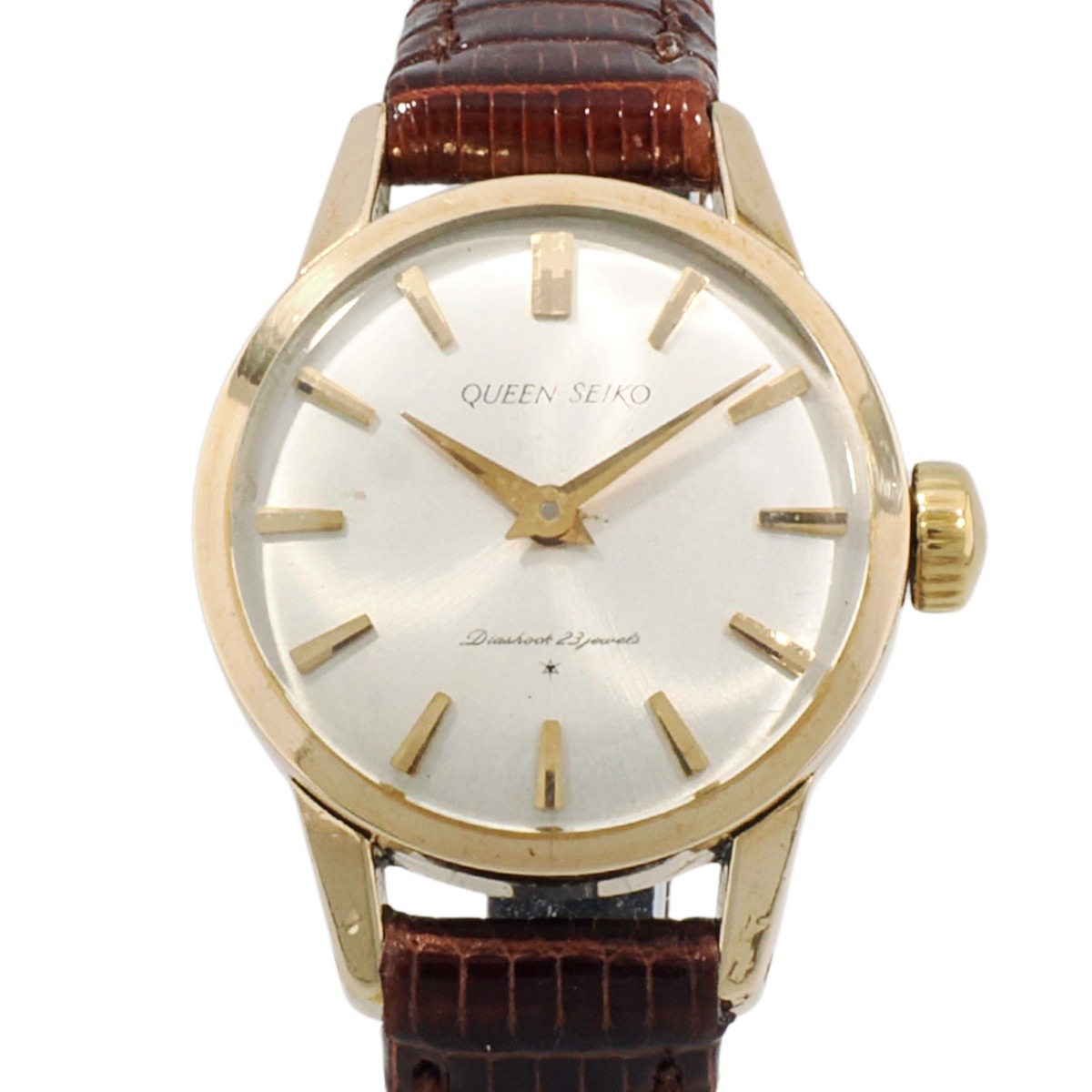 クイーンセイコー Ref.30001 14K金張り AD文字盤 23石 OH済 1963年製(昭和38年)
