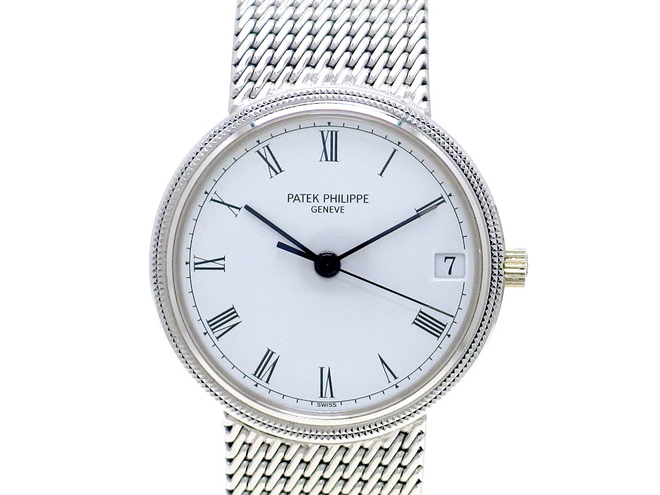 パテックフィリップ カラトラバ Ref.3802/205 18KWG 自動巻 OH済 1990年製 Patek Philippe