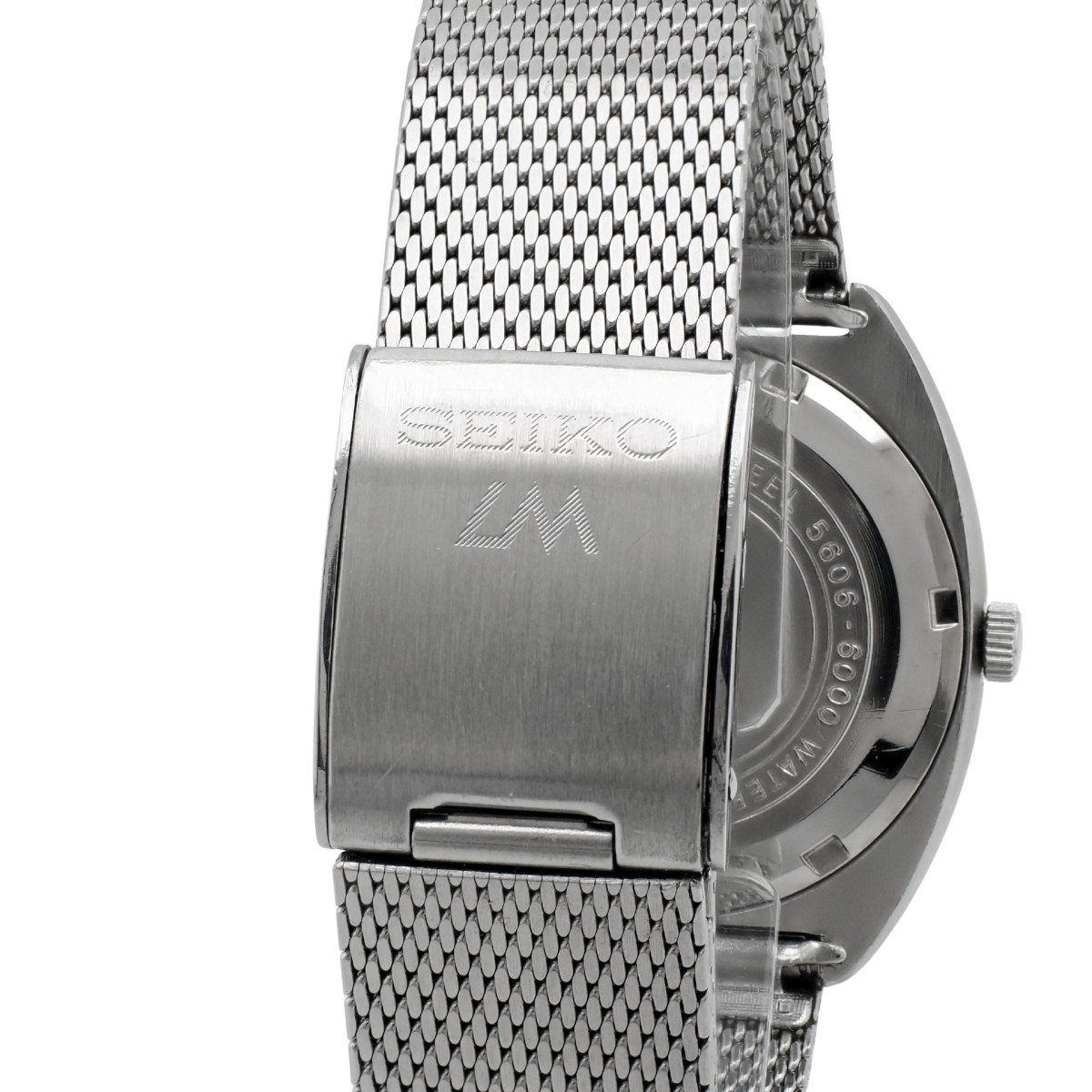 セイコー ロードマチック 5606-6000 スクリューバック 紺色文字盤 自動巻 OH済 昭和46年/1971年製