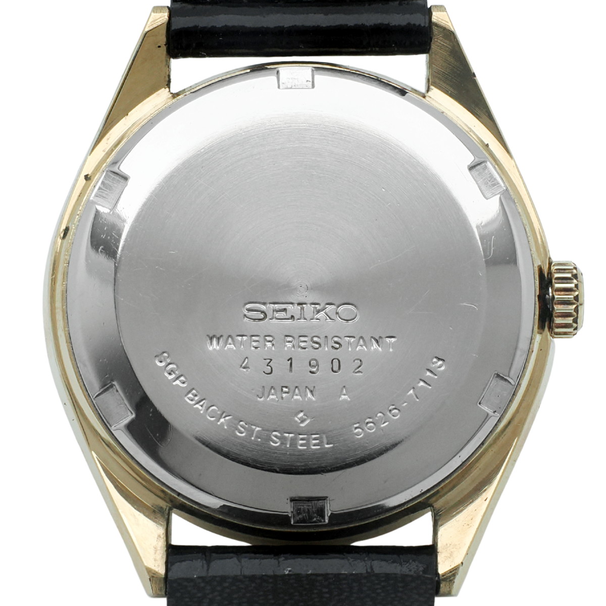 キングセイコー 5626-7113 金メッキケース スクリューバック式裏蓋 自動巻 OH済 昭和49年/1974年製