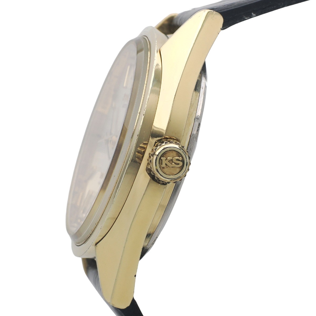 キングセイコー 5626-7113 金メッキケース スクリューバック式裏蓋 自動巻 OH済 昭和49年/1974年製