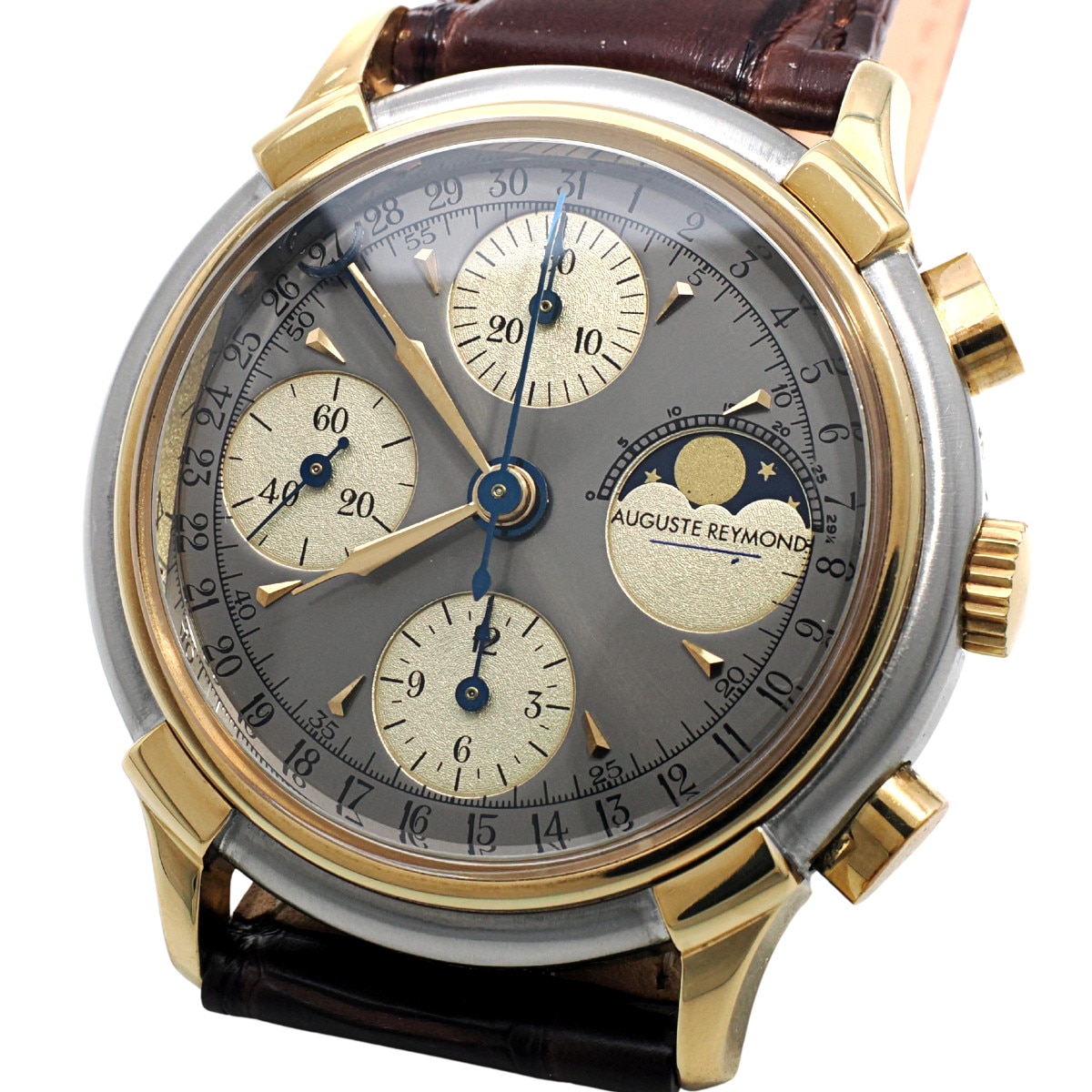 オーガストレイモンド Ref.78790 7750クロノグラフ ポインターデイト ムーンフェイズ 自動巻 OH済 1990年代 USED