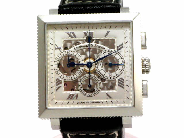 シャウボークウォッチ リンドバーグ&ベンソン スクエアマティック 3D クロノグラフ 新品 Schaumburg Watch Lindburgh & Benson Squarematic