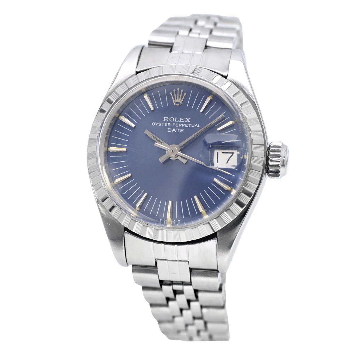 ロレックス オイスターパーペチュアルデイト Ref.6924 レディース フルーテッドベゼル Cal.2030 自動巻 OH済 1972年製 Rolex