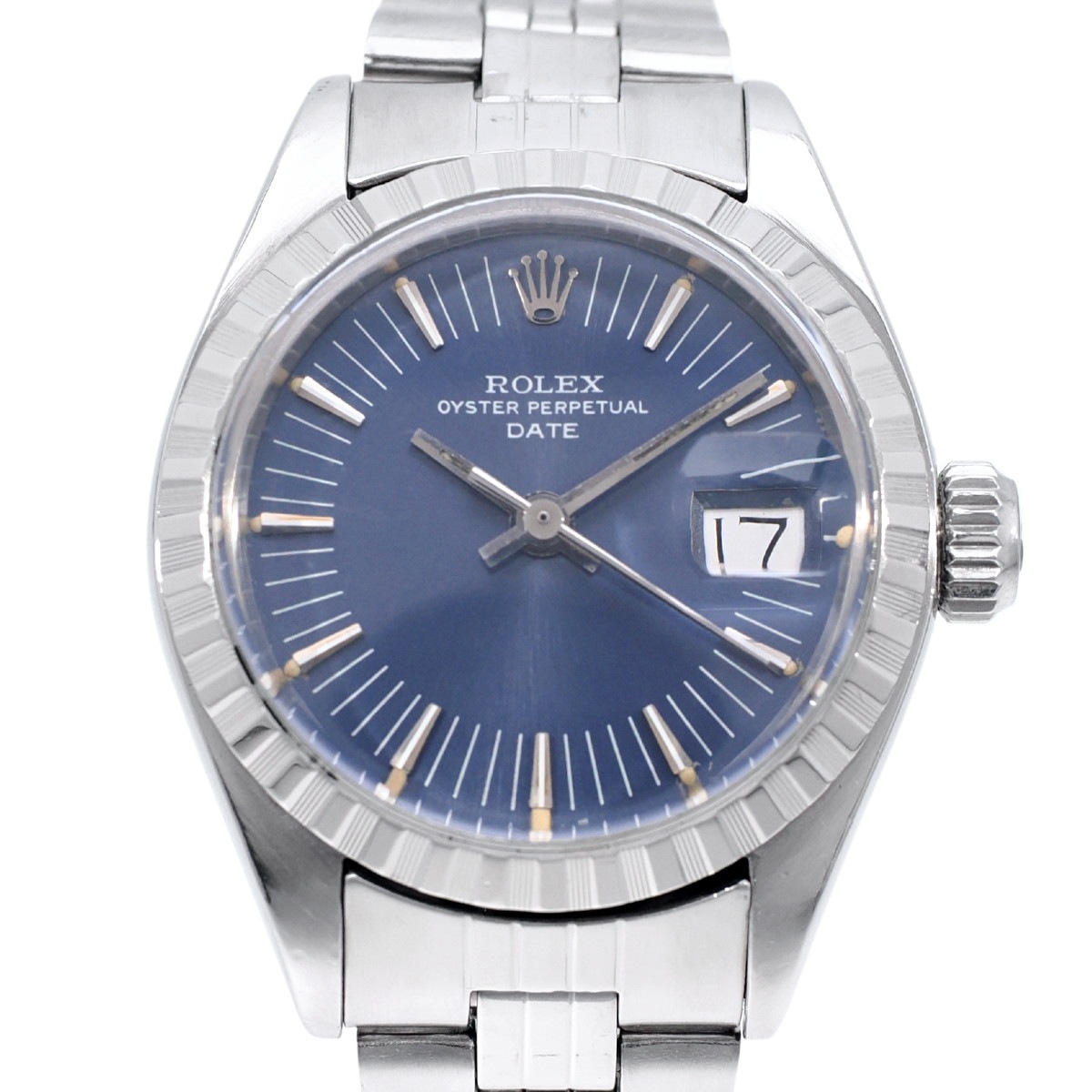ロレックス オイスターパーペチュアルデイト Ref.6924 レディース フルーテッドベゼル Cal.2030 自動巻 OH済 1972年製 Rolex