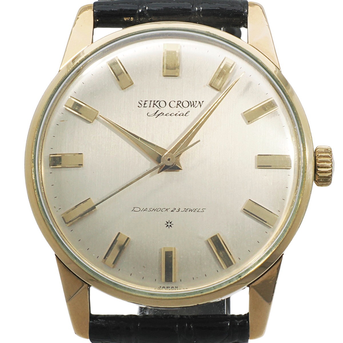 セイコー クラウンスペシャル 金張り J14100E SD文字盤 裏蓋欠け Cal