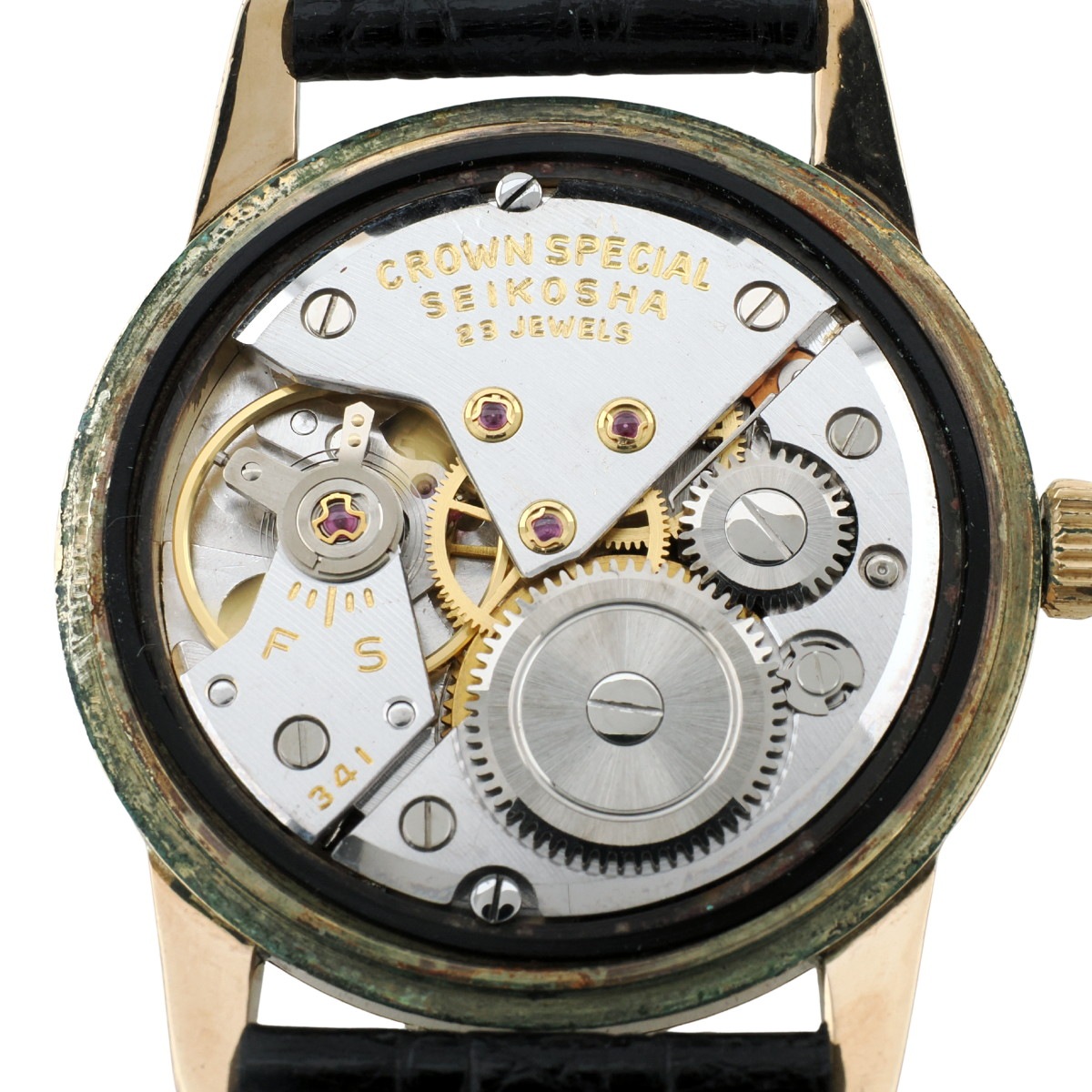 セイコー クラウンスペシャル 金張り J14100E SD文字盤 裏蓋欠け Cal