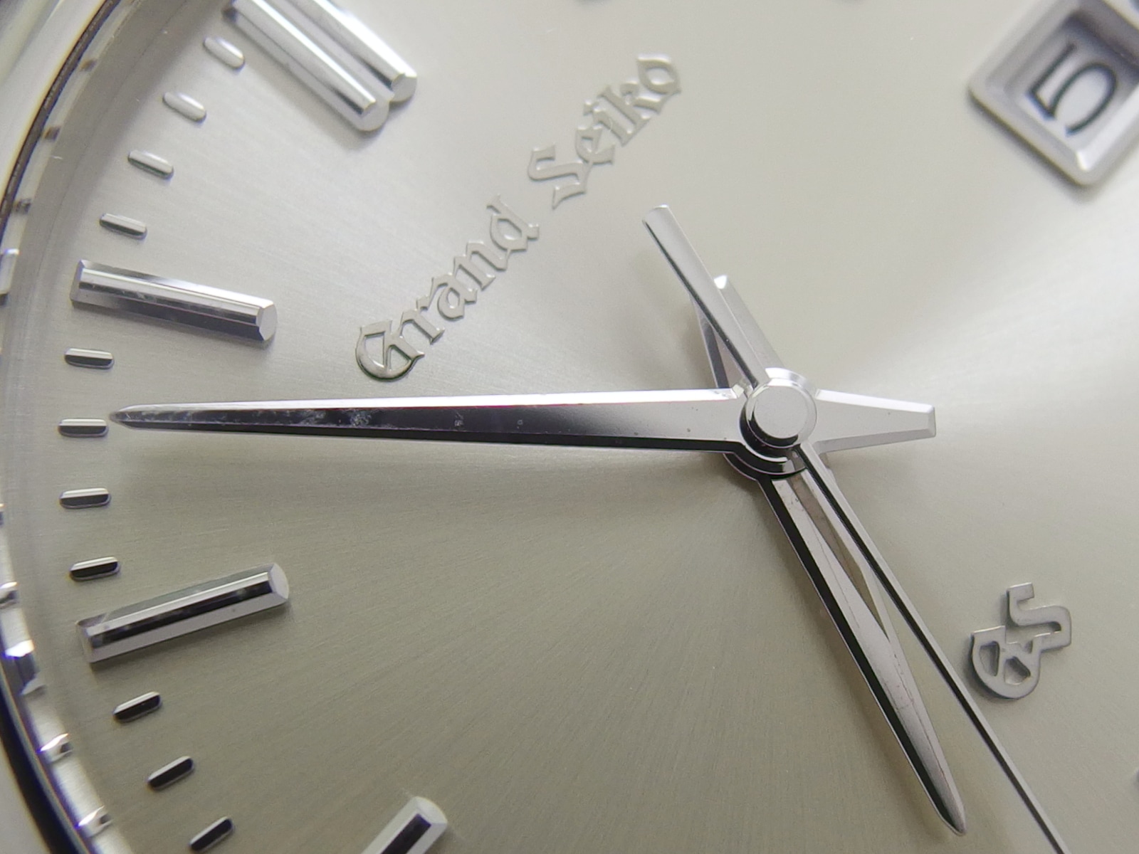 グランドセイコー SBGS005 9587-7000 プラチナ製ケース Pt950 純正プラチナ尾錠 クオーツ 1996年製 USED