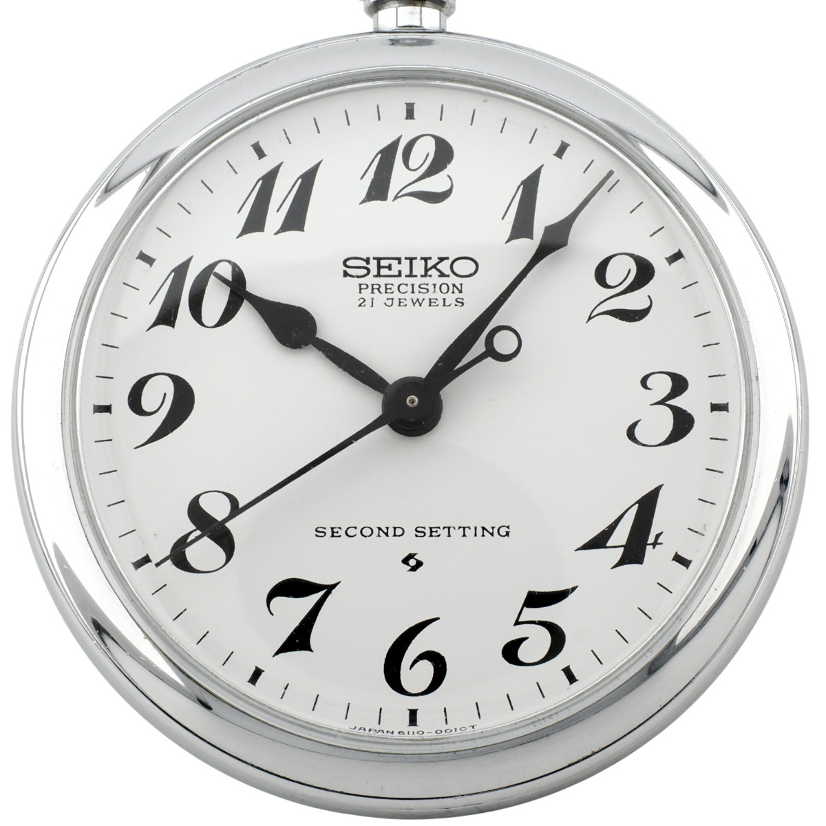 セイコー プレシジョン 懐中時計 6110-0010 Cal.6110A 21石 手巻 OH済 1977年製（昭和52年）