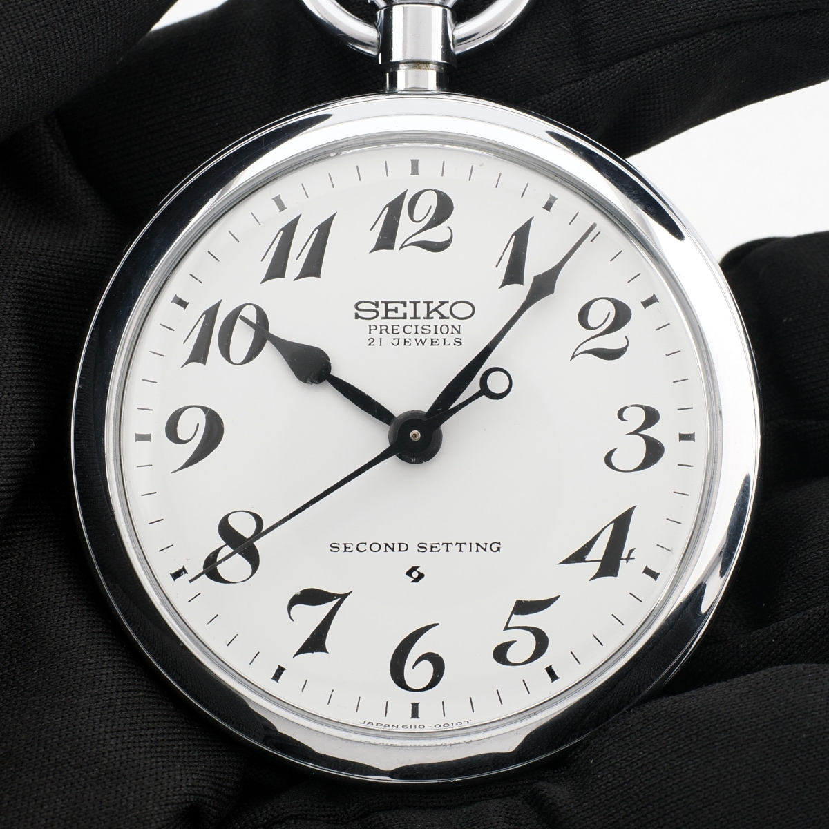 セイコー プレシジョン 懐中時計 6110-0010 Cal.6110A 21石 手巻 OH済 1977年製（昭和52年）