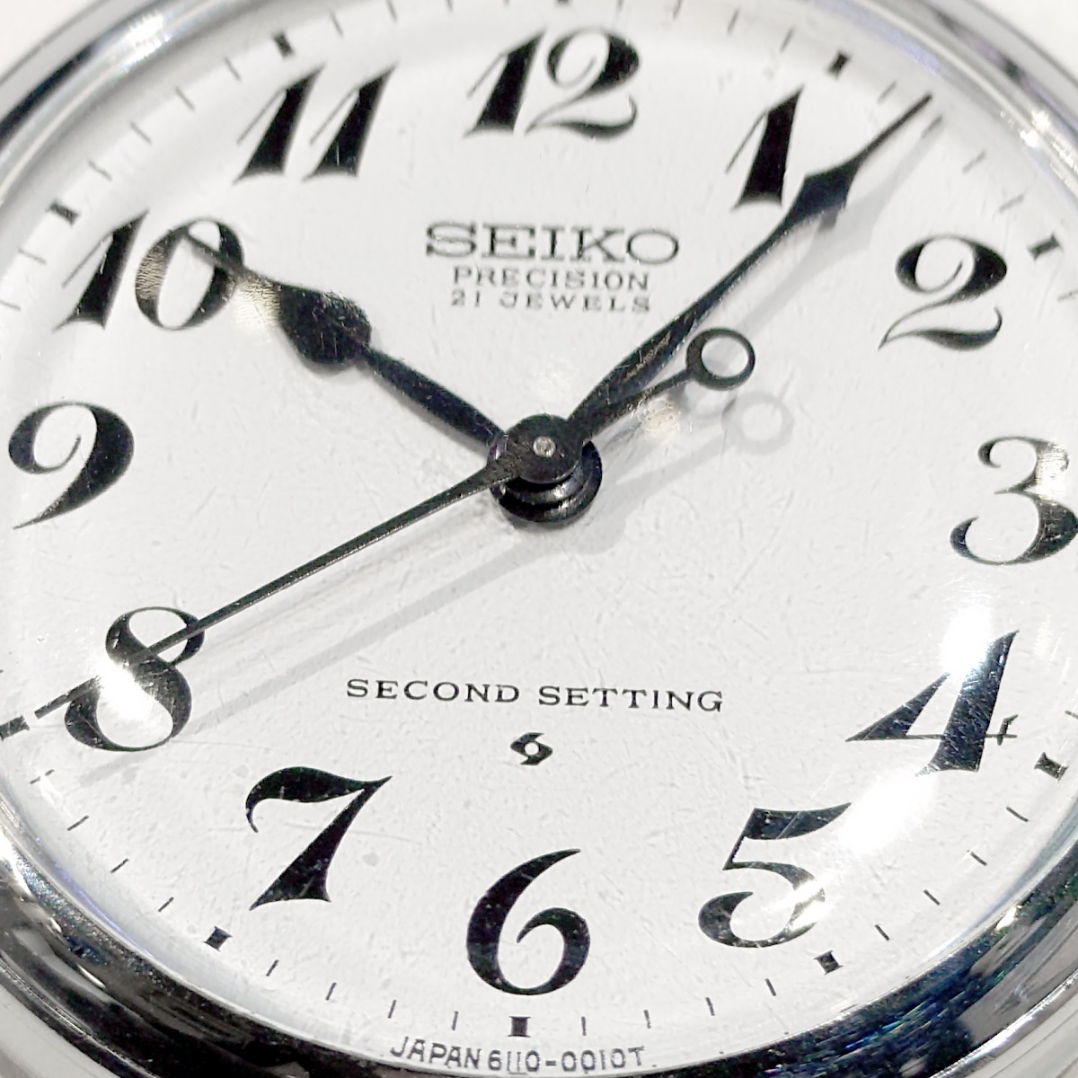 セイコー プレシジョン 懐中時計 6110-0010 Cal.6110A 21石 手巻 OH済 1977年製（昭和52年）