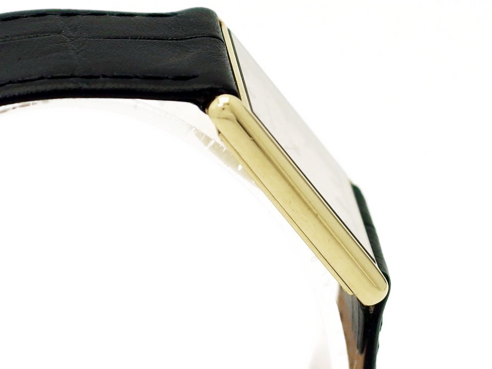 ジャガールクルト 140.109.1 18金無垢 30mm×23mm 薄型ケース 2針 Cal.602.1 7石 クオーツ 1980年代 Jaeger Lecoultre