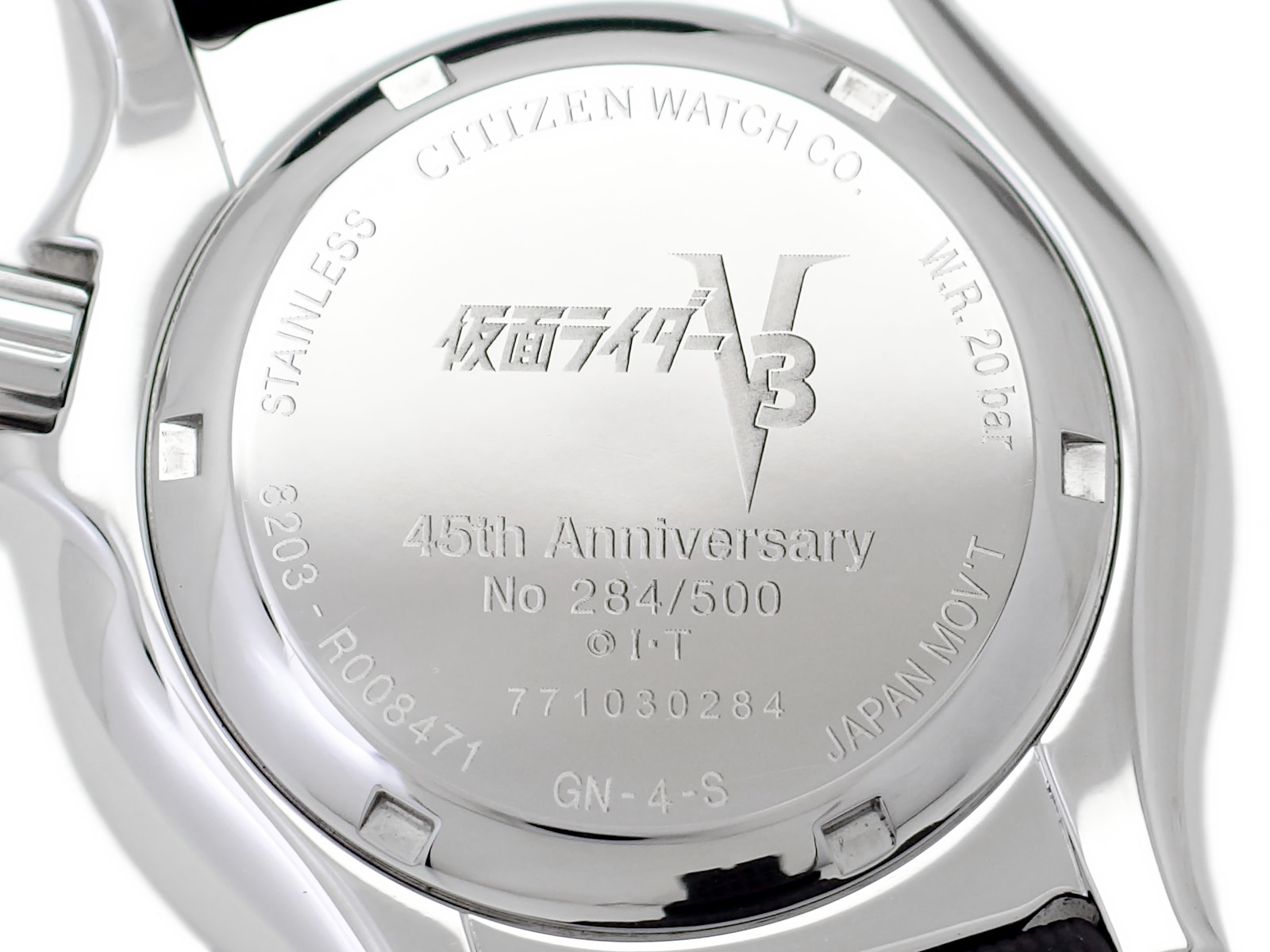 シチズン 仮面ライダー V3 45周年 500本限定 8203-R008471 自動巻 2017年購入 USED