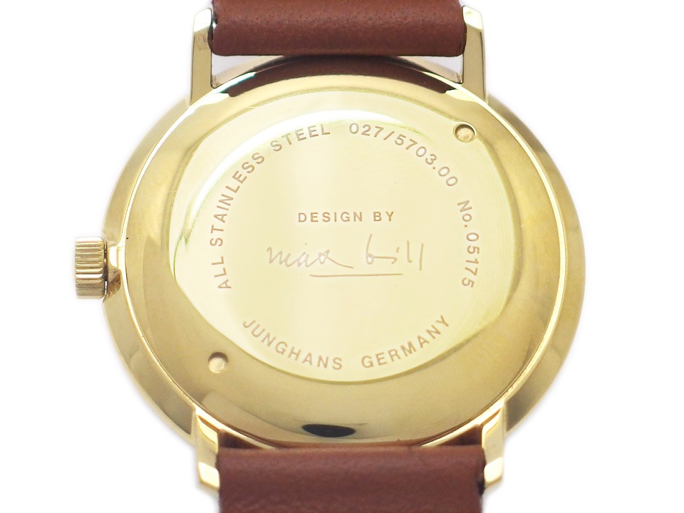 ユンハンス マックスビル デザイン 027 5703 00 手巻き USED JUNGHANS
