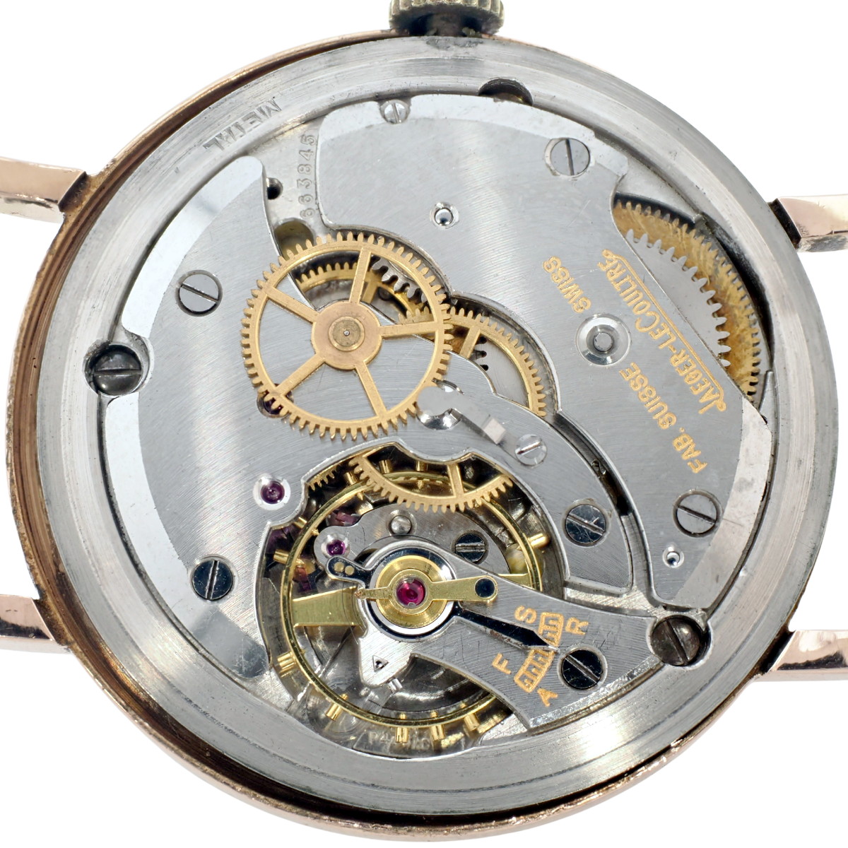 ジャガールクルト K18PG（ピンクゴールド）飛びアラビア  Cal.P478/C 手巻 OH済 1950年代 Jaeger Lecoultre