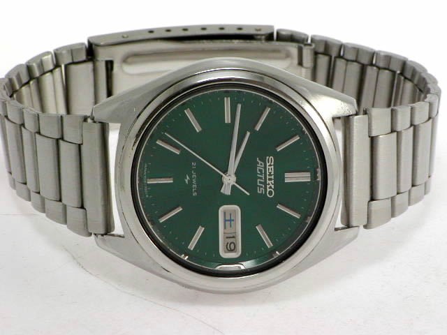 SEIKO セイコー ACTUS 7019-7060 グリーン セイコー アクタス 7019-7060 自動巻 1977年12月製造