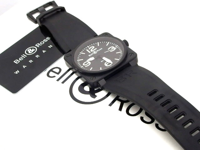 ベル＆ロス BR01-92 ブラック ラバーベルト 自動巻 USED Bell & Ross