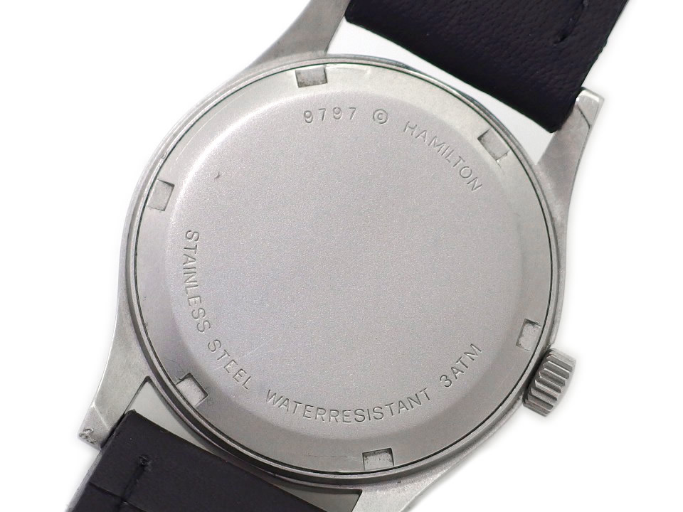 ハミルトン カーキ 9797 ネイビー文字盤 クオーツ USED