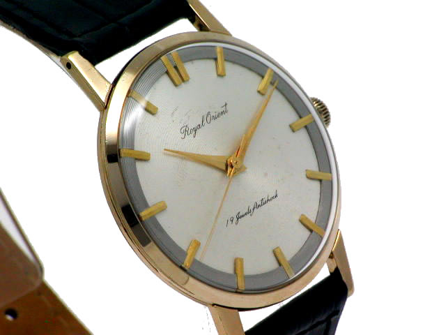 ロイヤルオリエント 金張りケース ステンレス裏蓋 I.114700 手巻 1960年代