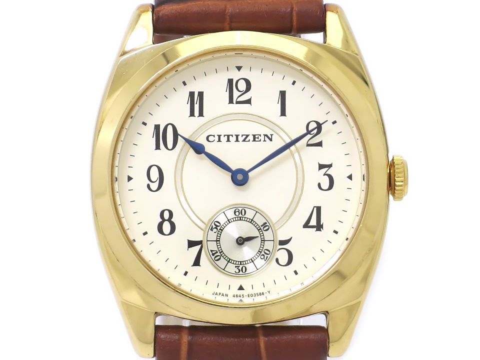 シチズン 1938MODEL 復刻SV925 シチズン1938モデルクラシック925 銀無垢稼動品 スモセコ（稼働