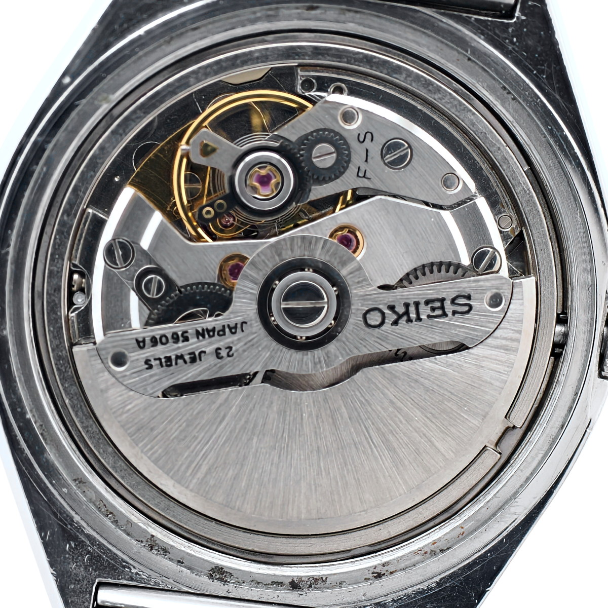 セイコー ロードマチック 5606-7270 青文字盤 カットガラス スクリューバック 自動巻 OH済 昭和48年/1973年製